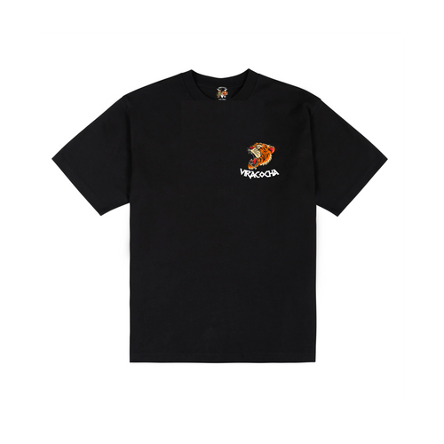 SCHWARZES KONFLIKT- UND HARMONIE-T-SHIRT 