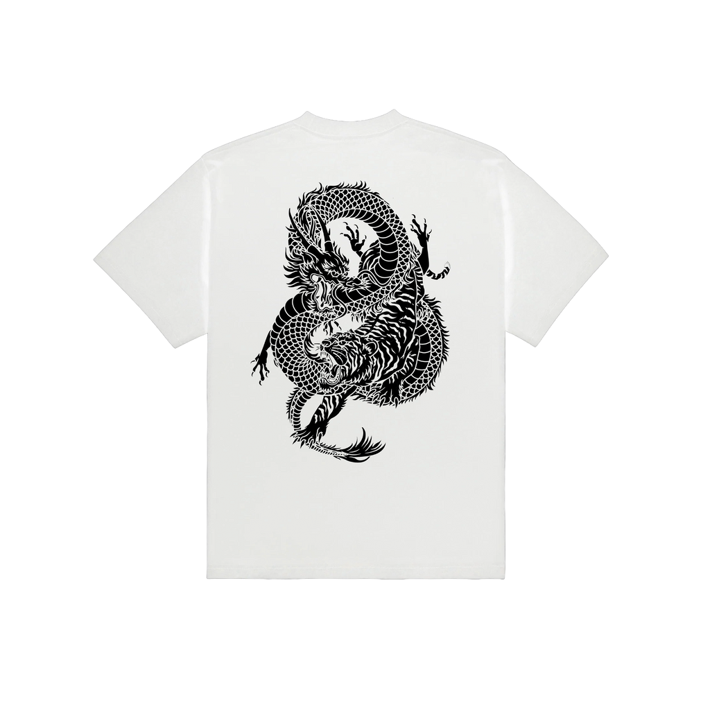 WHITE SCALES AND SHADOWS TEE
