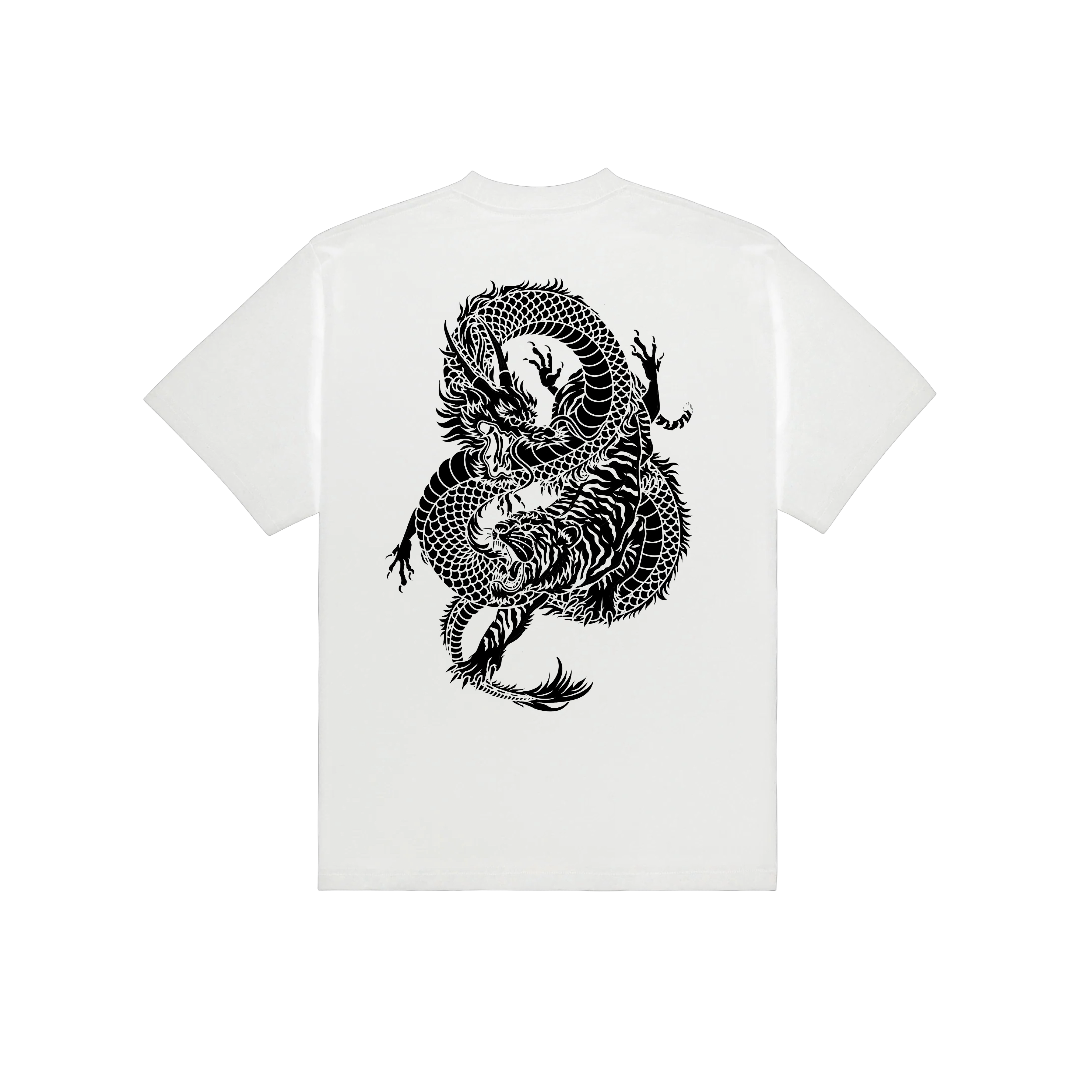 WHITE SCALES AND SHADOWS TEE