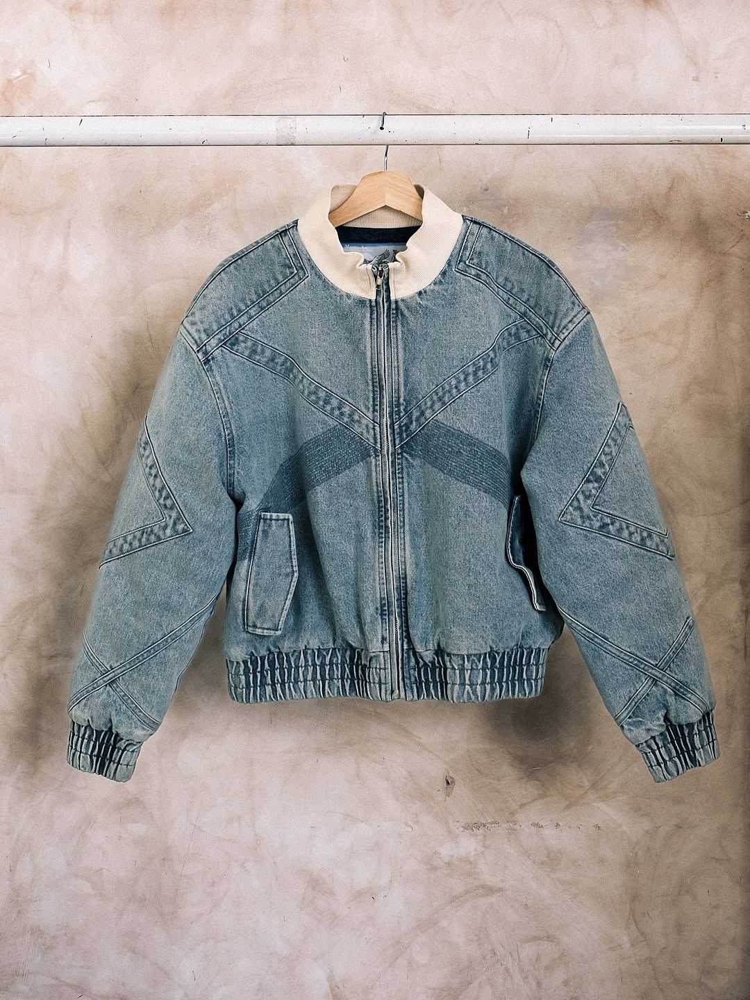 Ocean blue confrontation bomber