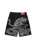 Selvedge tiger trinity jorts