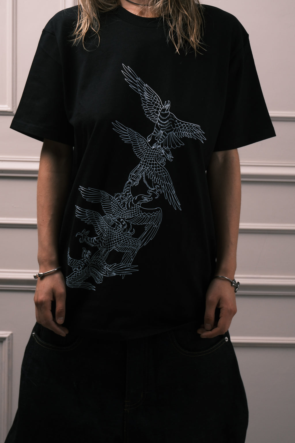 Flock of wings tee (black)
