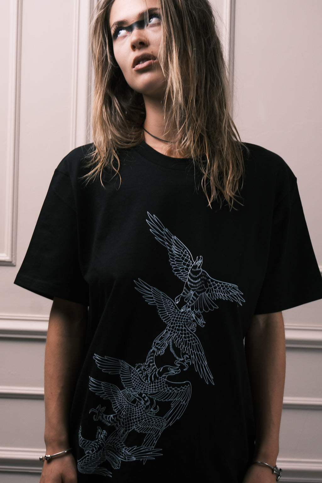 Flock of wings tee (black)