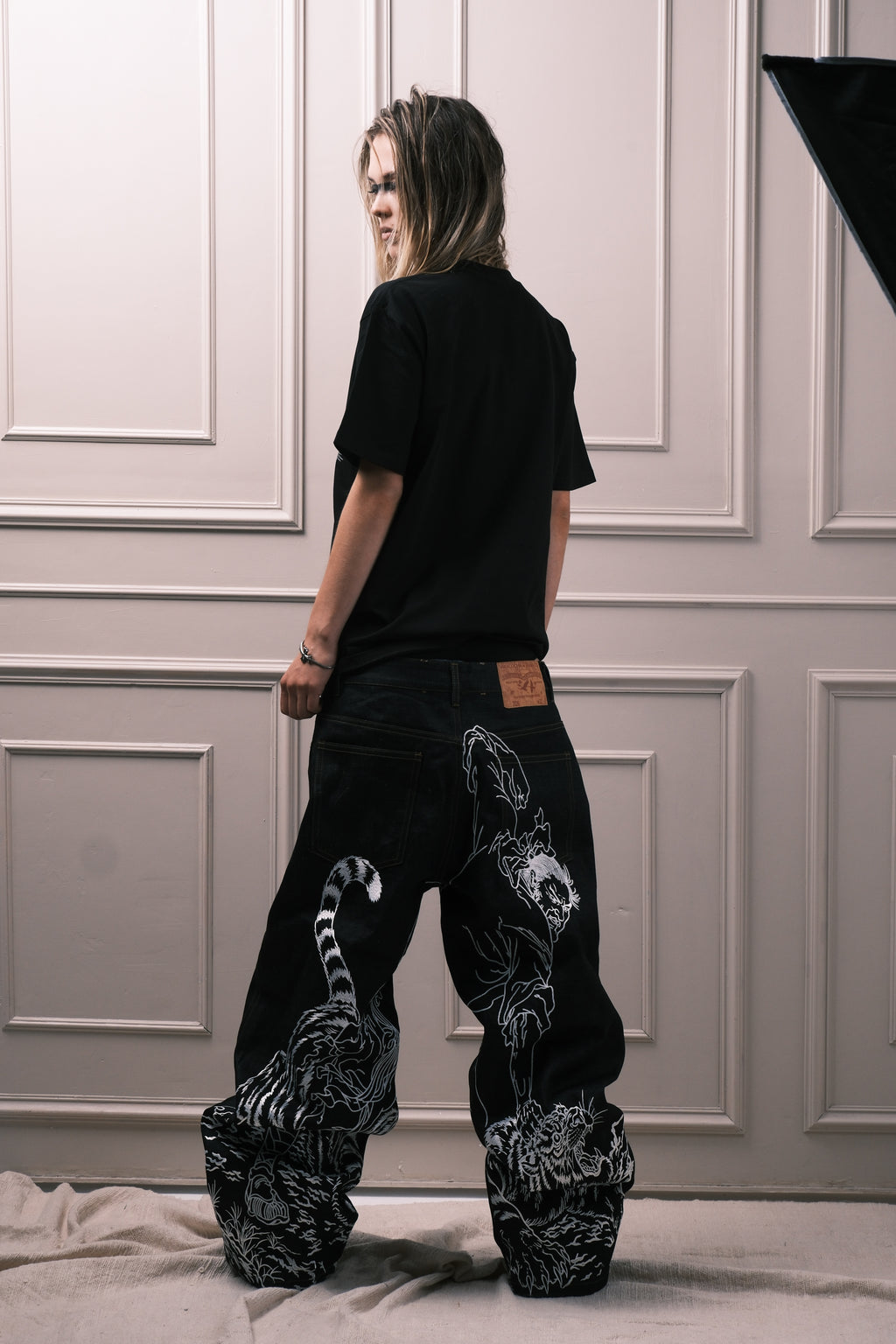 "The predator called man" denim