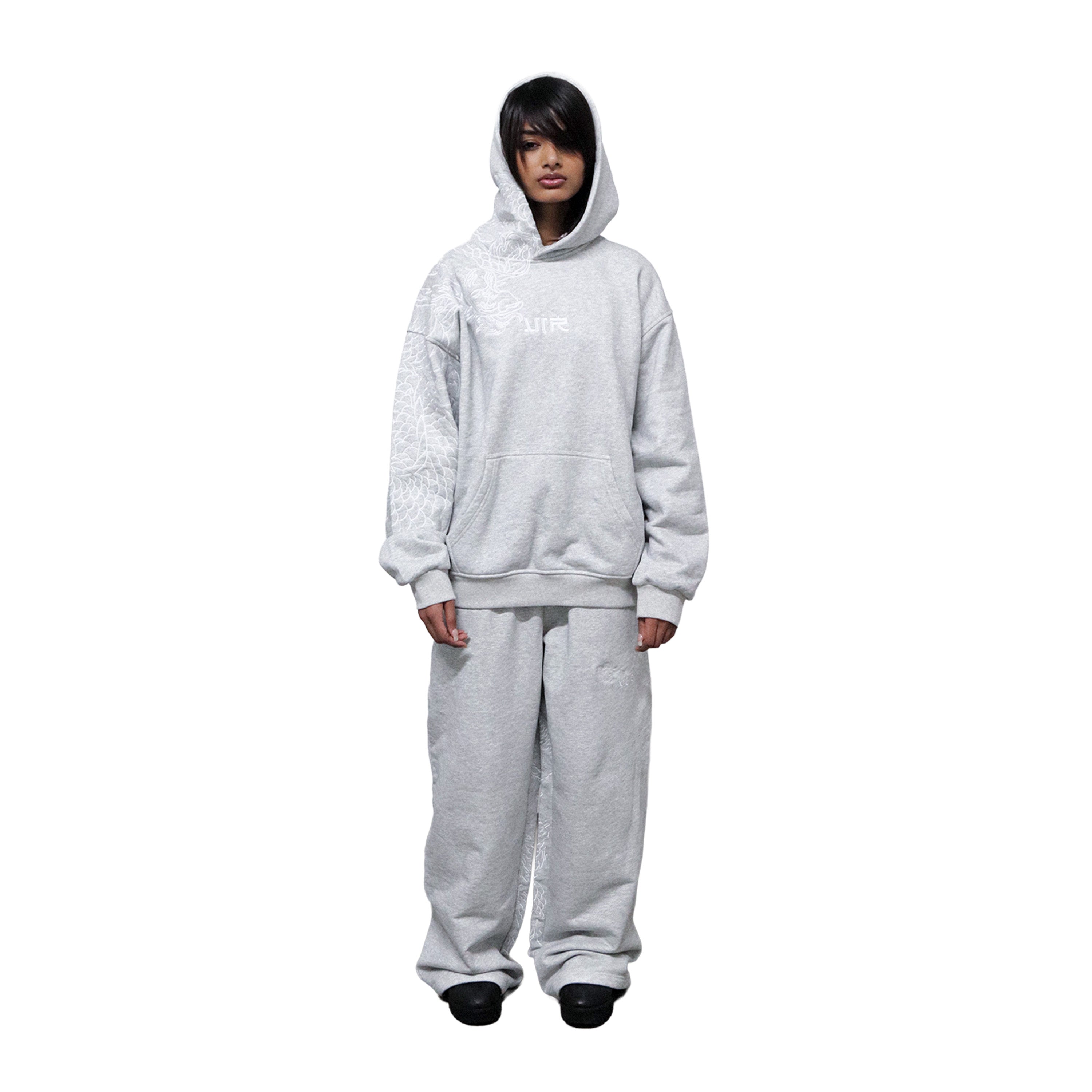 Grey reflection joggers