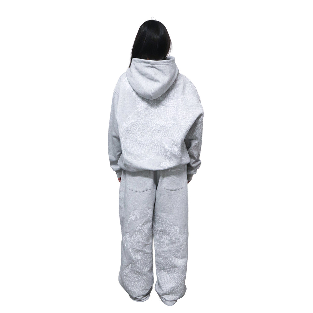 Grey reflection hoodie