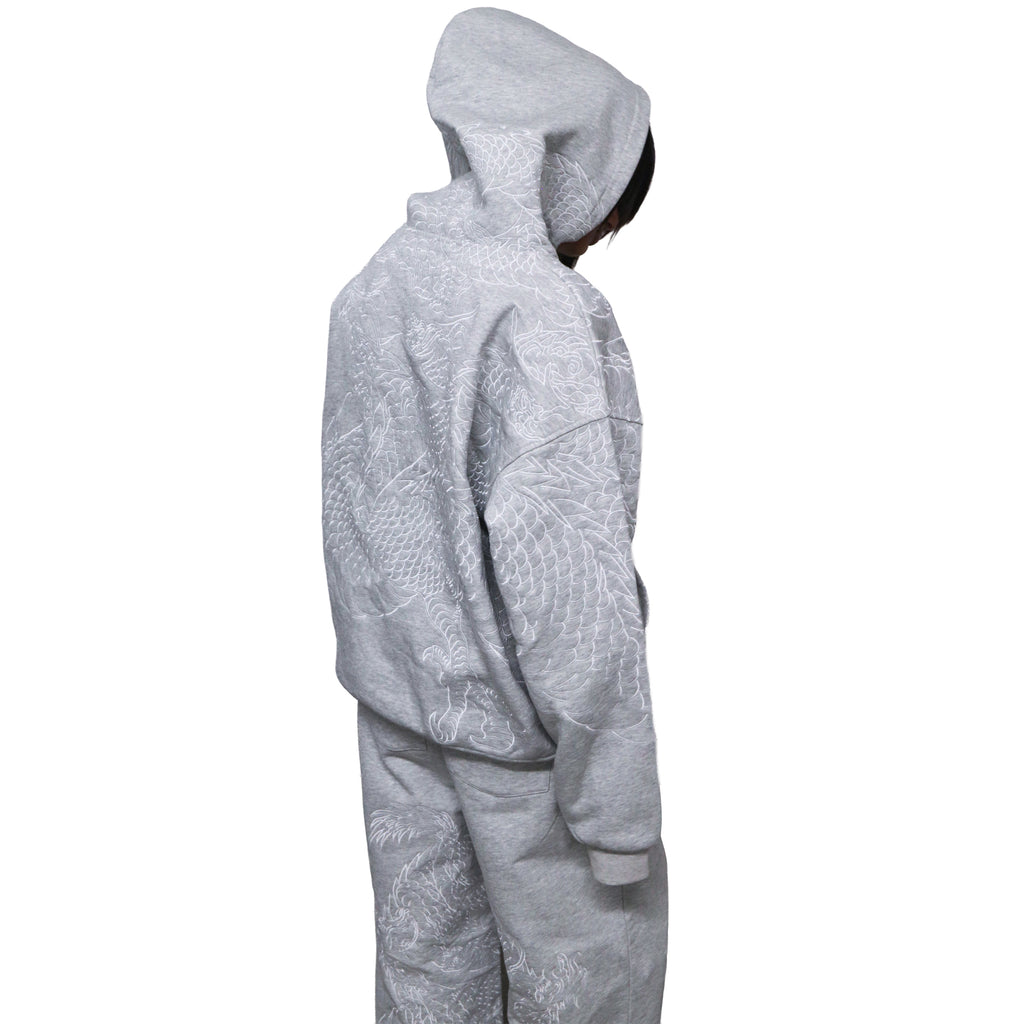 Grey reflection joggers