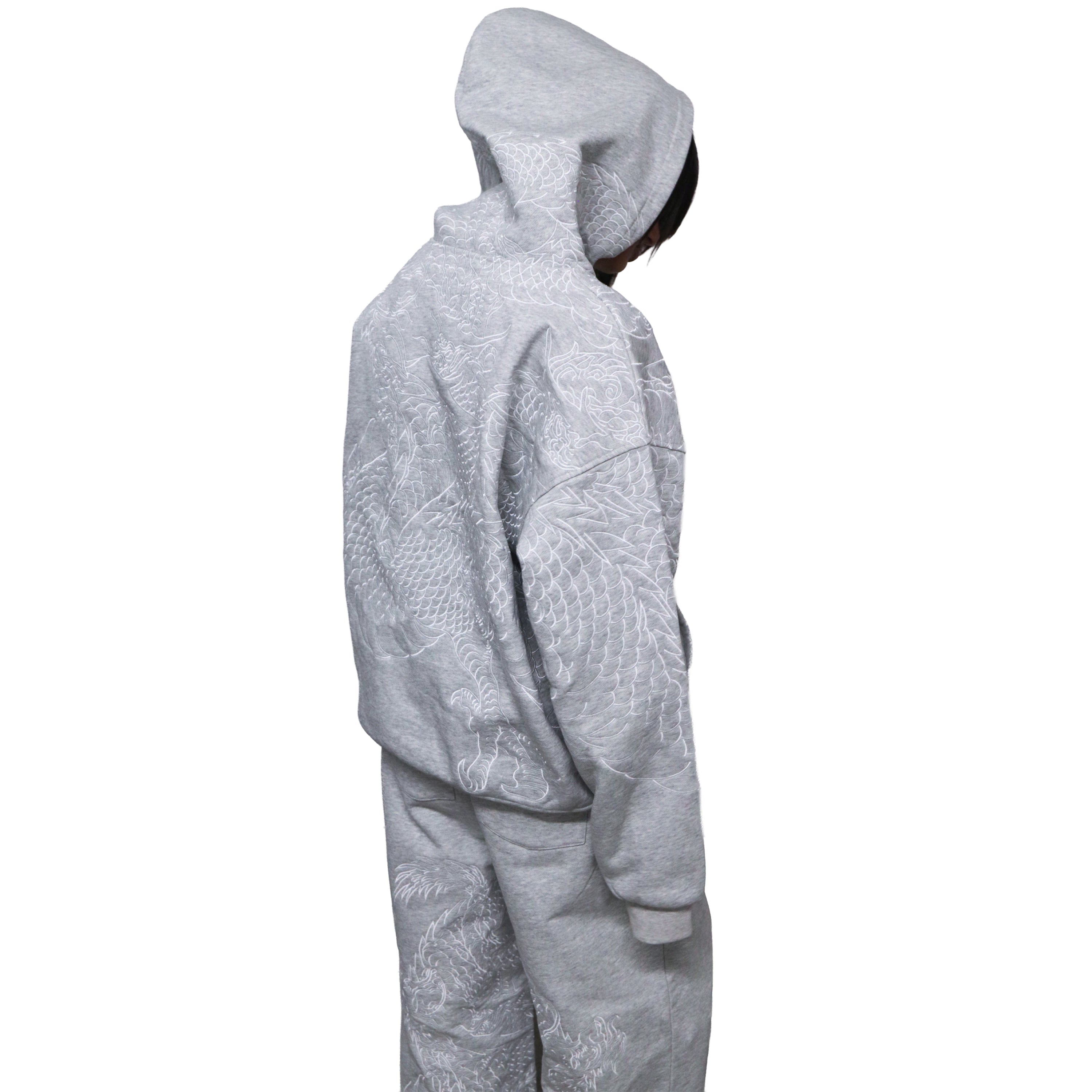 Grey reflection joggers