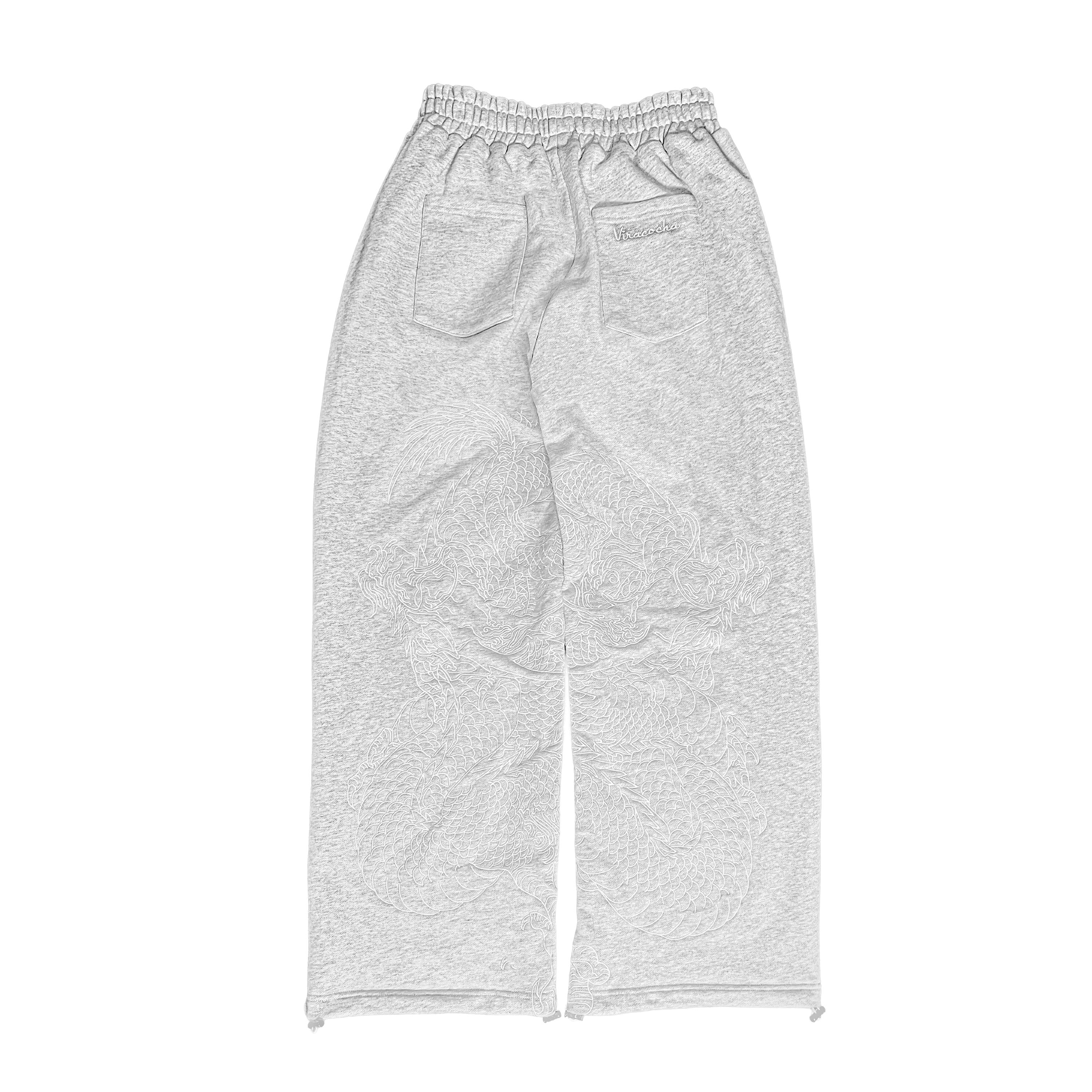 Grey reflection joggers