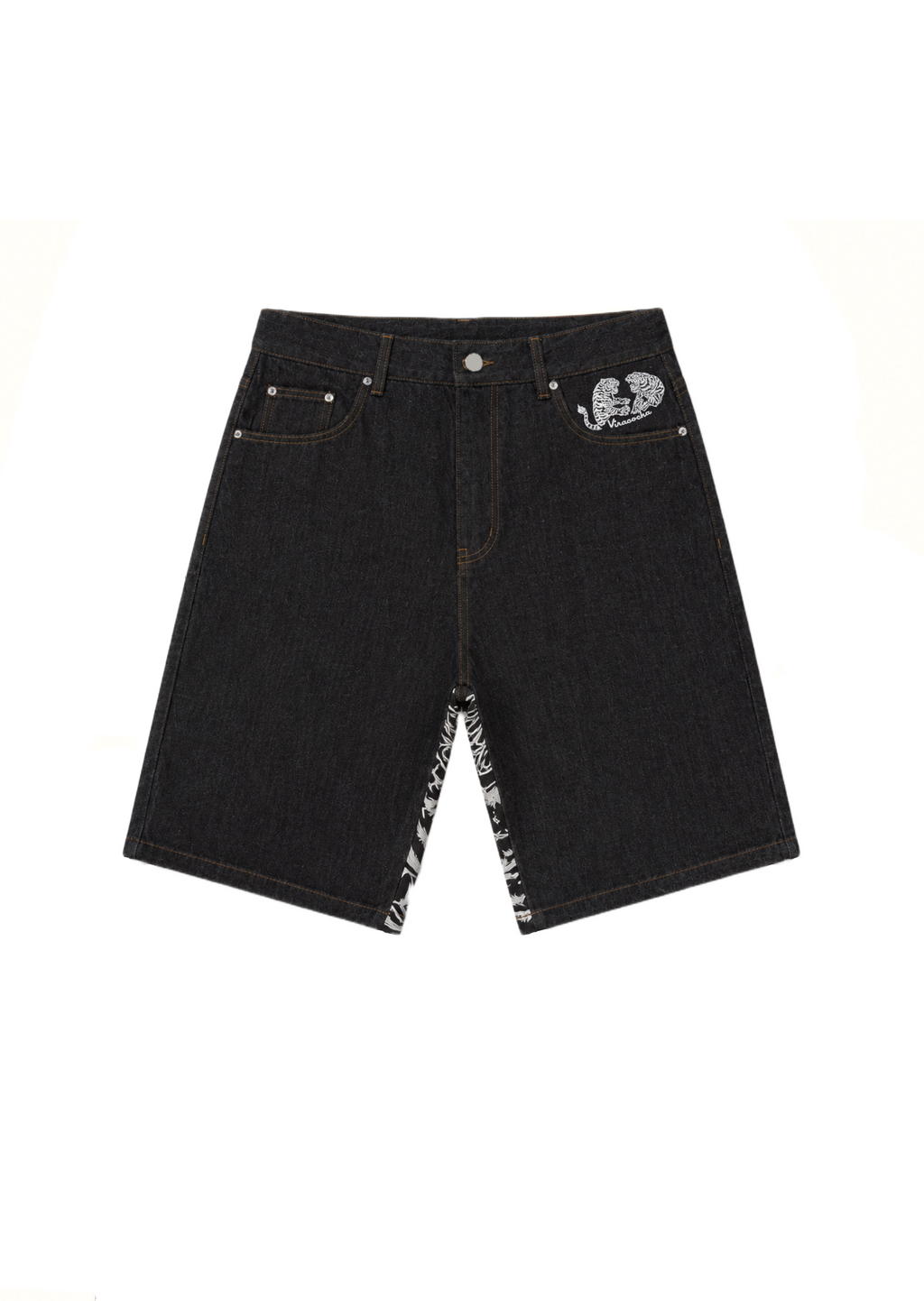 Selvedge tiger trinity jorts PRE ORDER