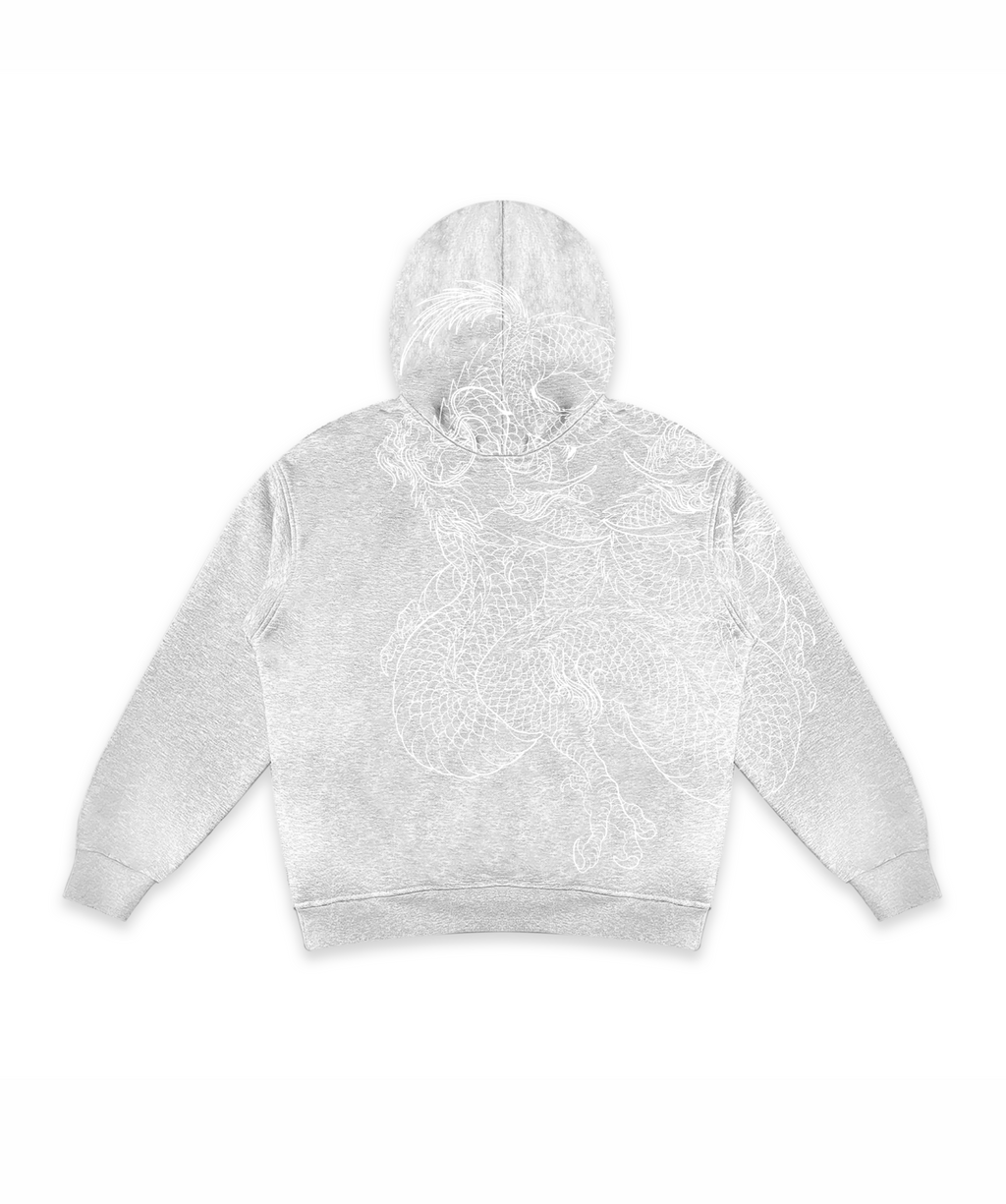 Grey reflection hoodie