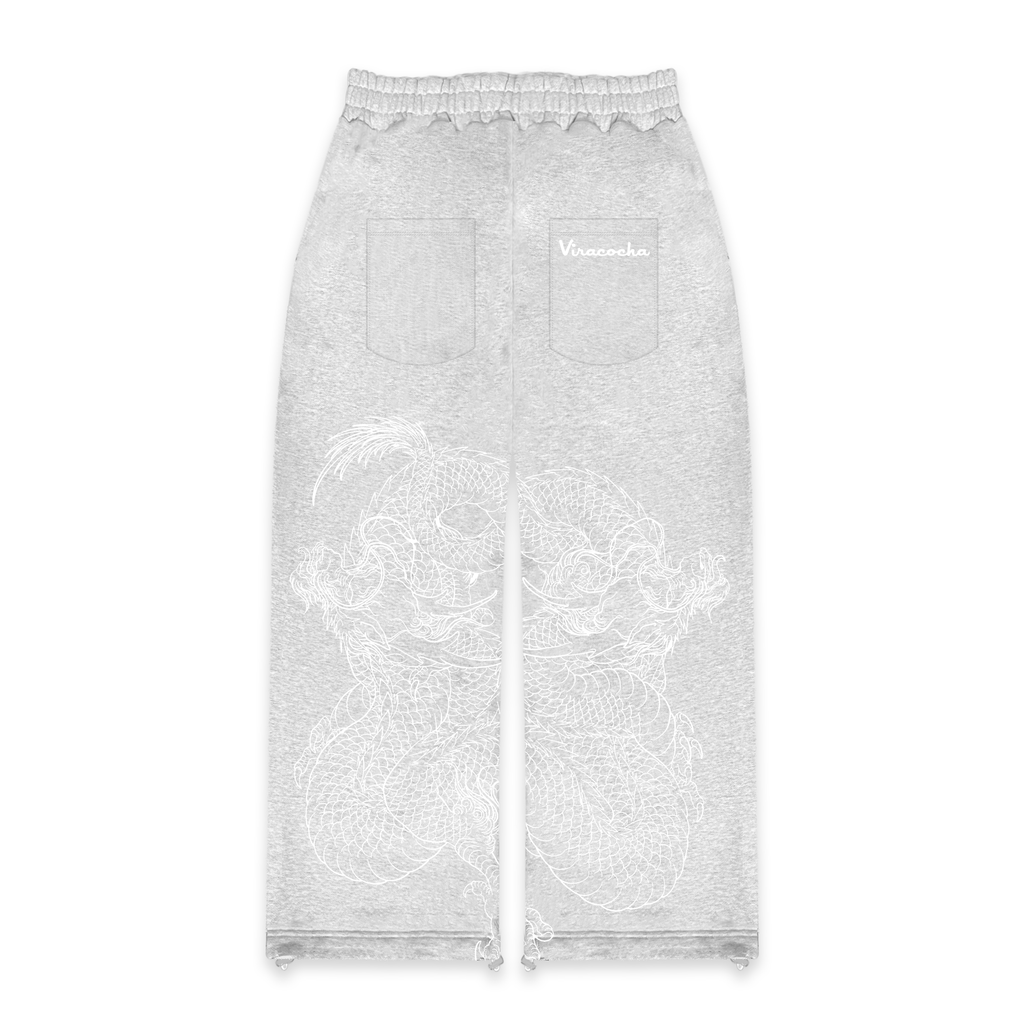 Grey reflection joggers