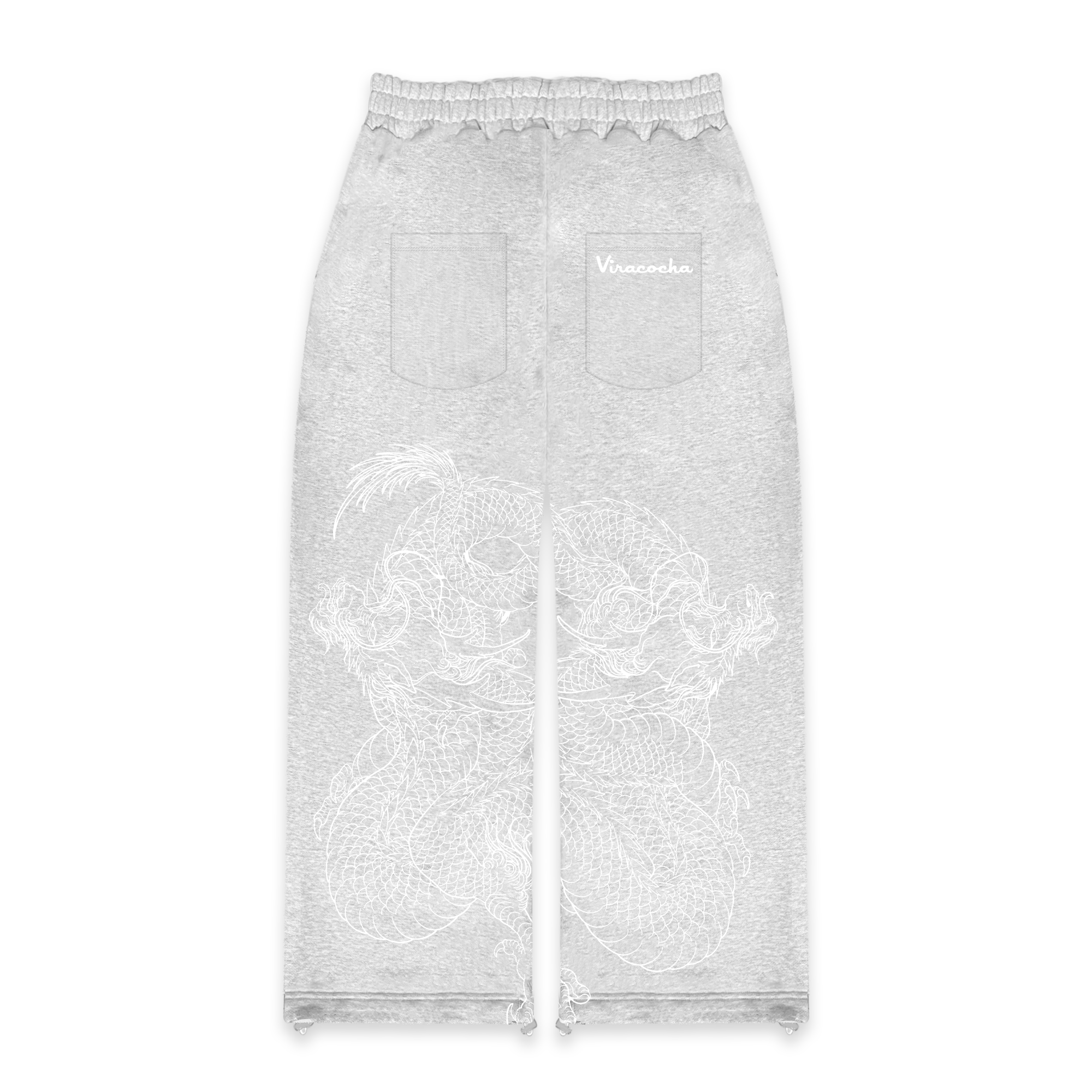 Grey reflection joggers
