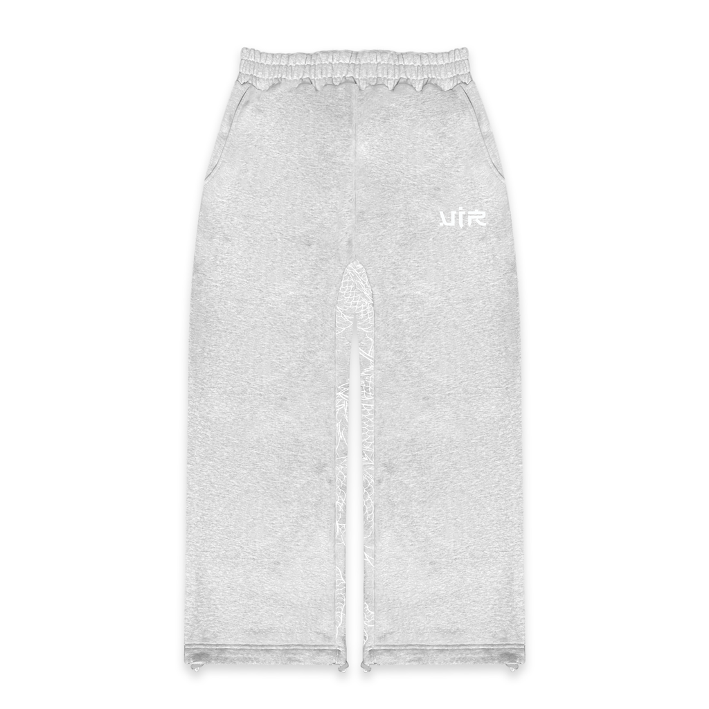 Grey reflection joggers