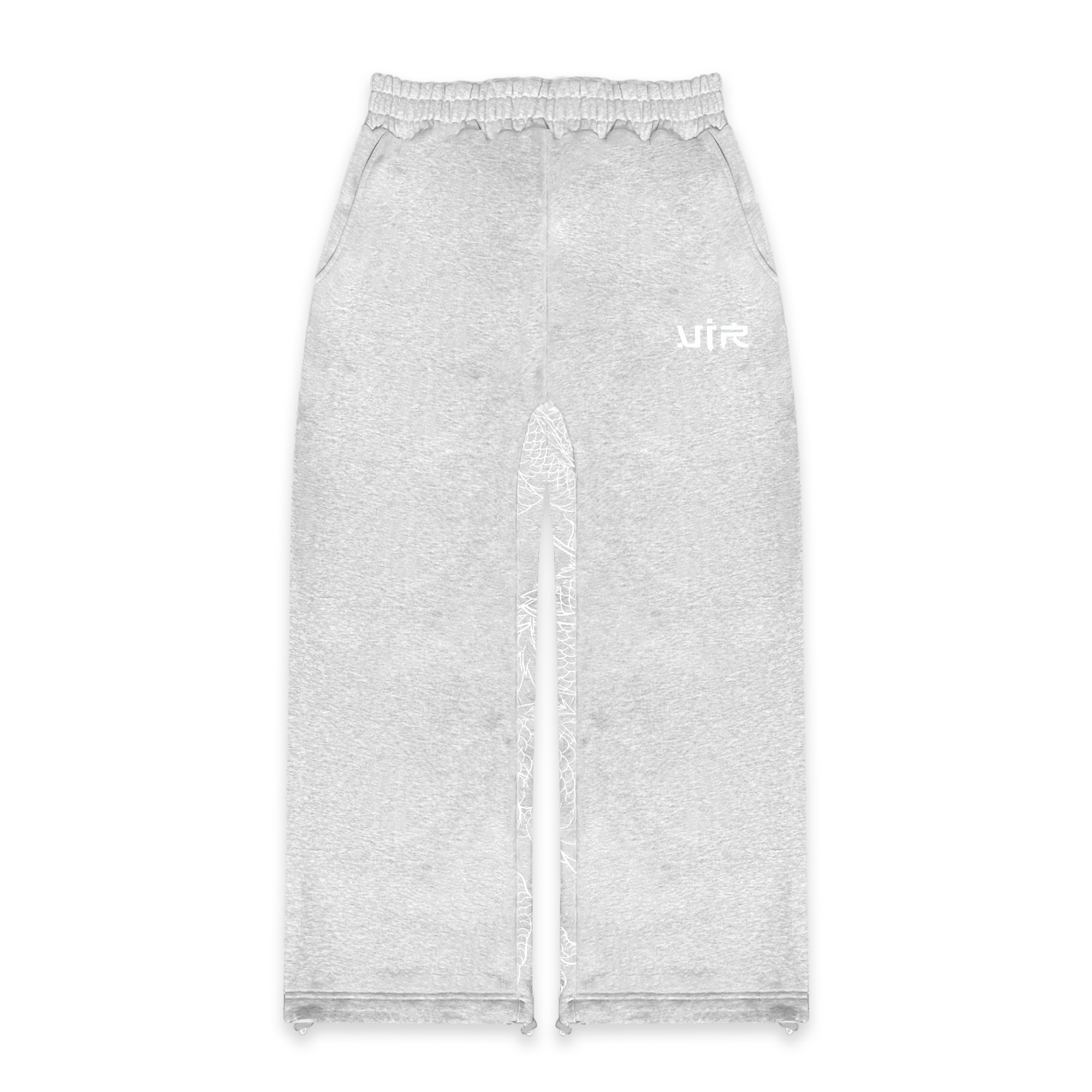 Grey reflection joggers