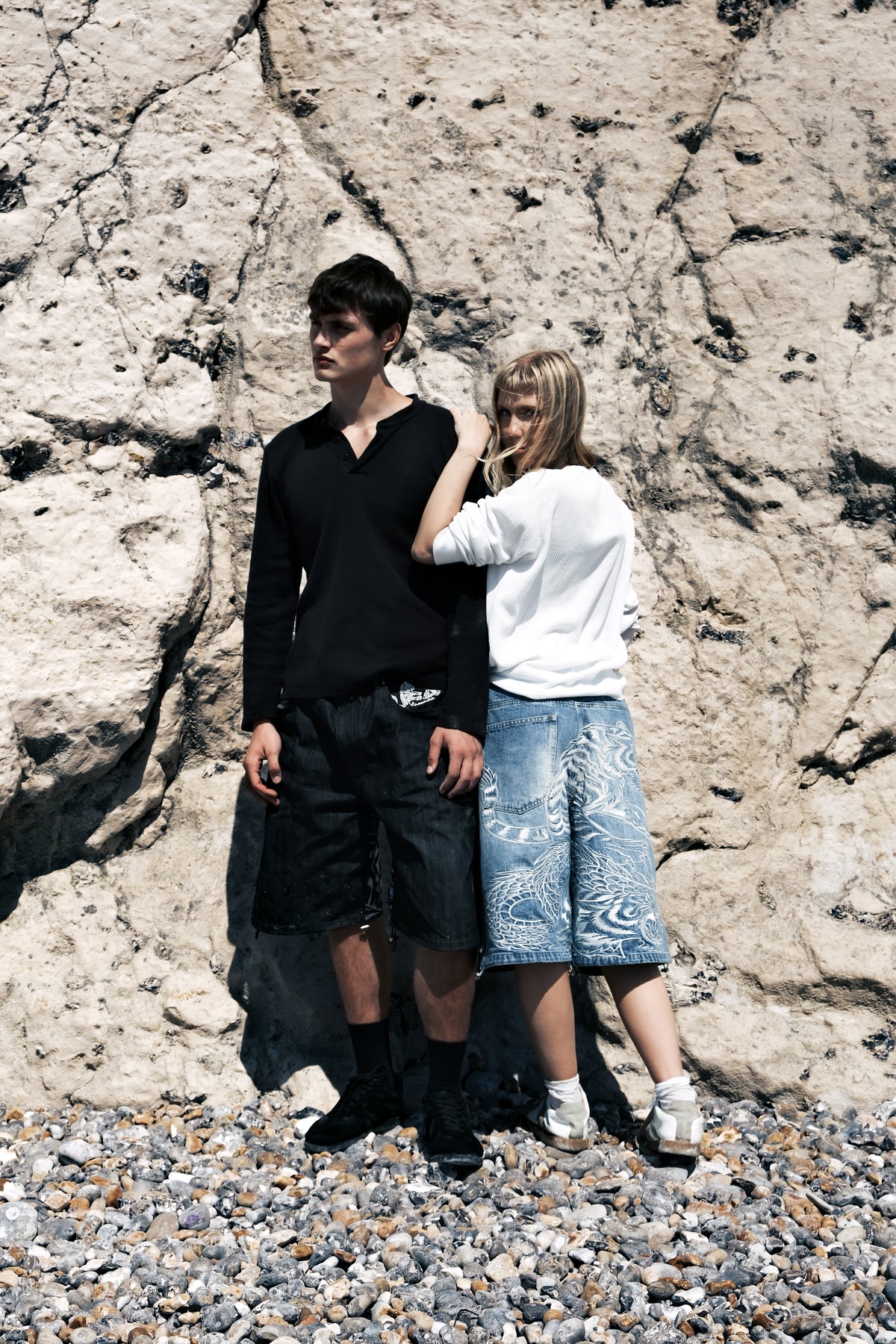 Selvedge tiger trinity jorts