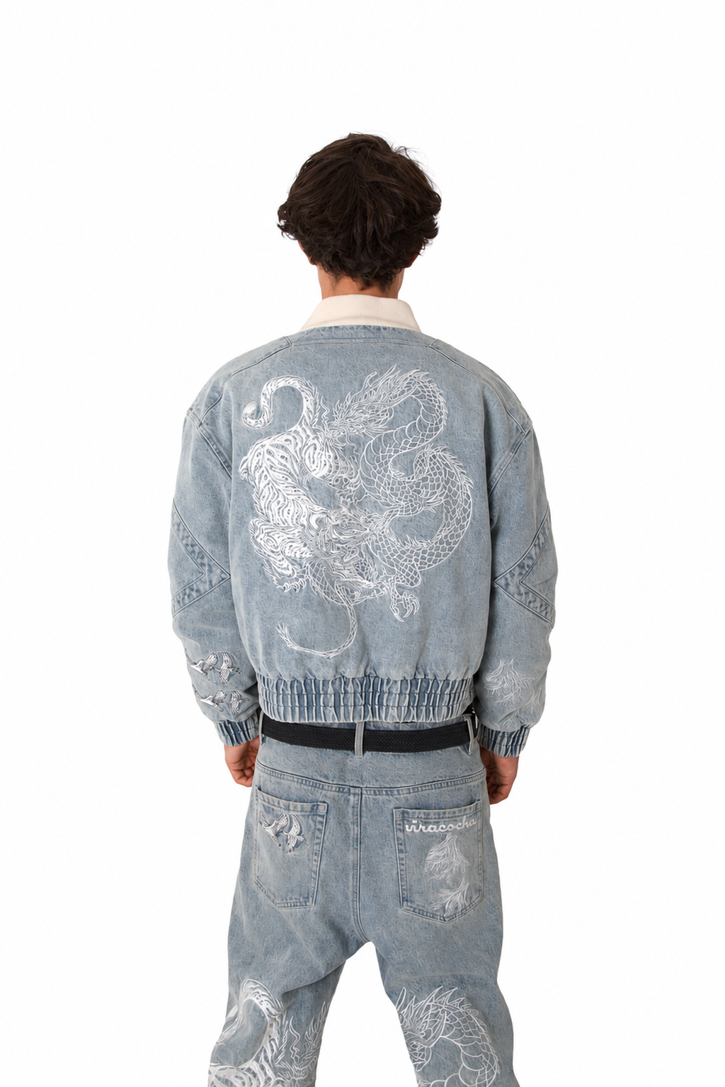 Ocean blue confrontation bomber