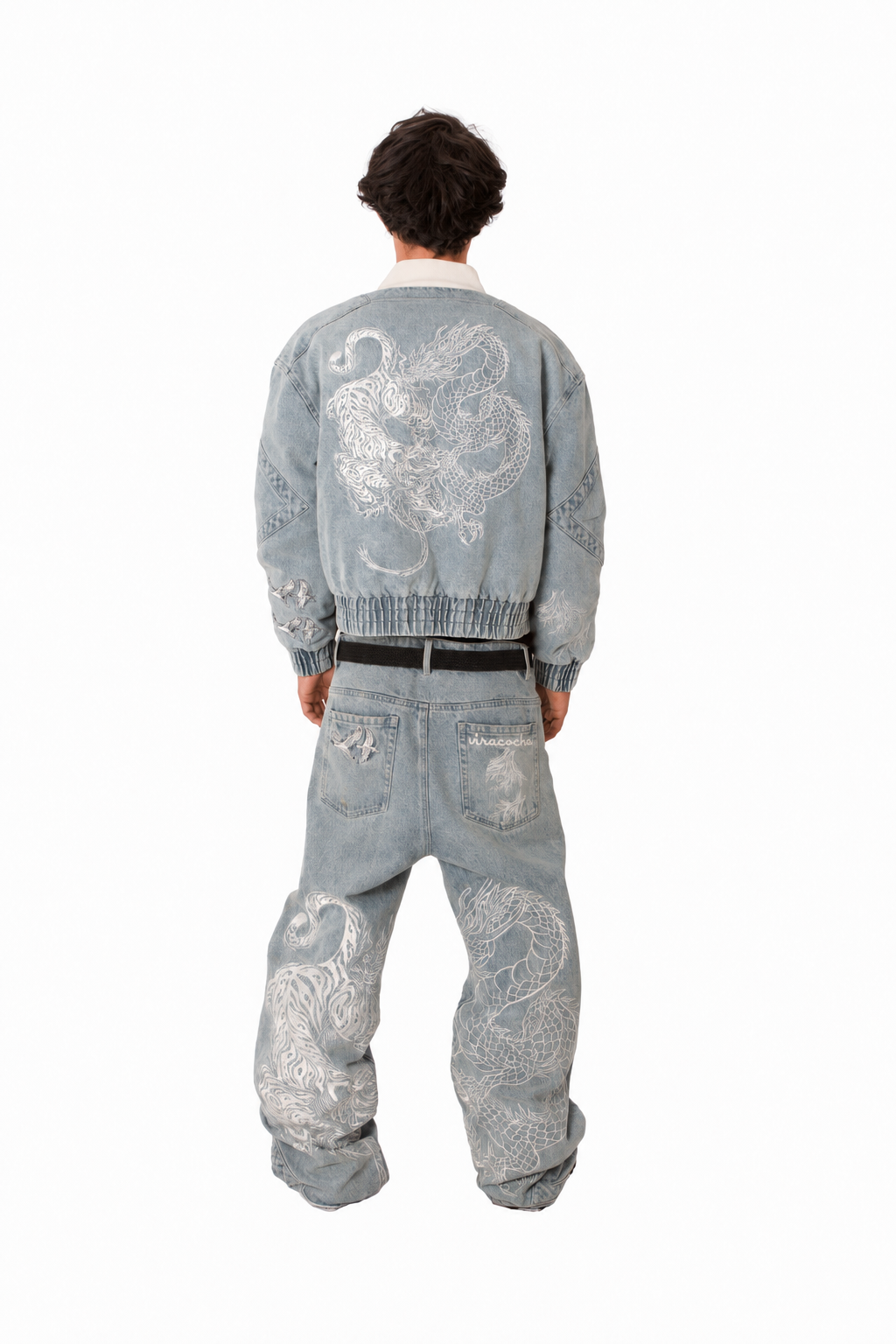Ocean blue confrontation bomber