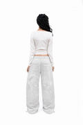 Grey reflection joggers