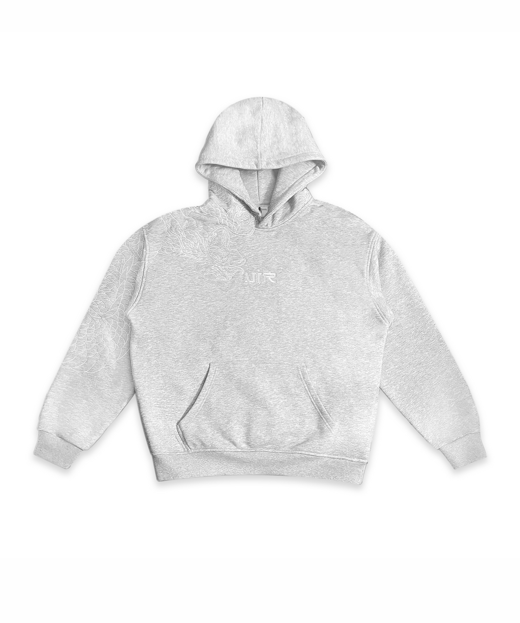 Grey reflection hoodie
