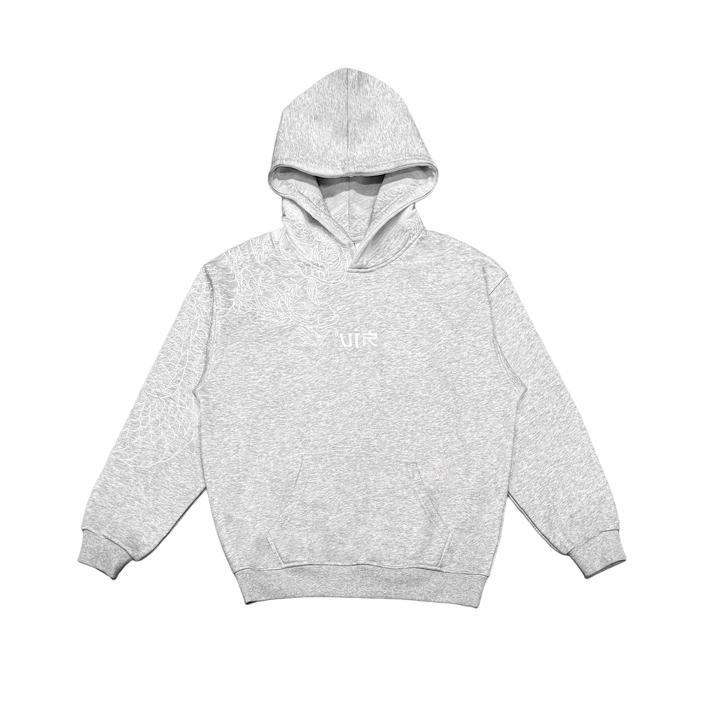 Grey reflection hoodie
