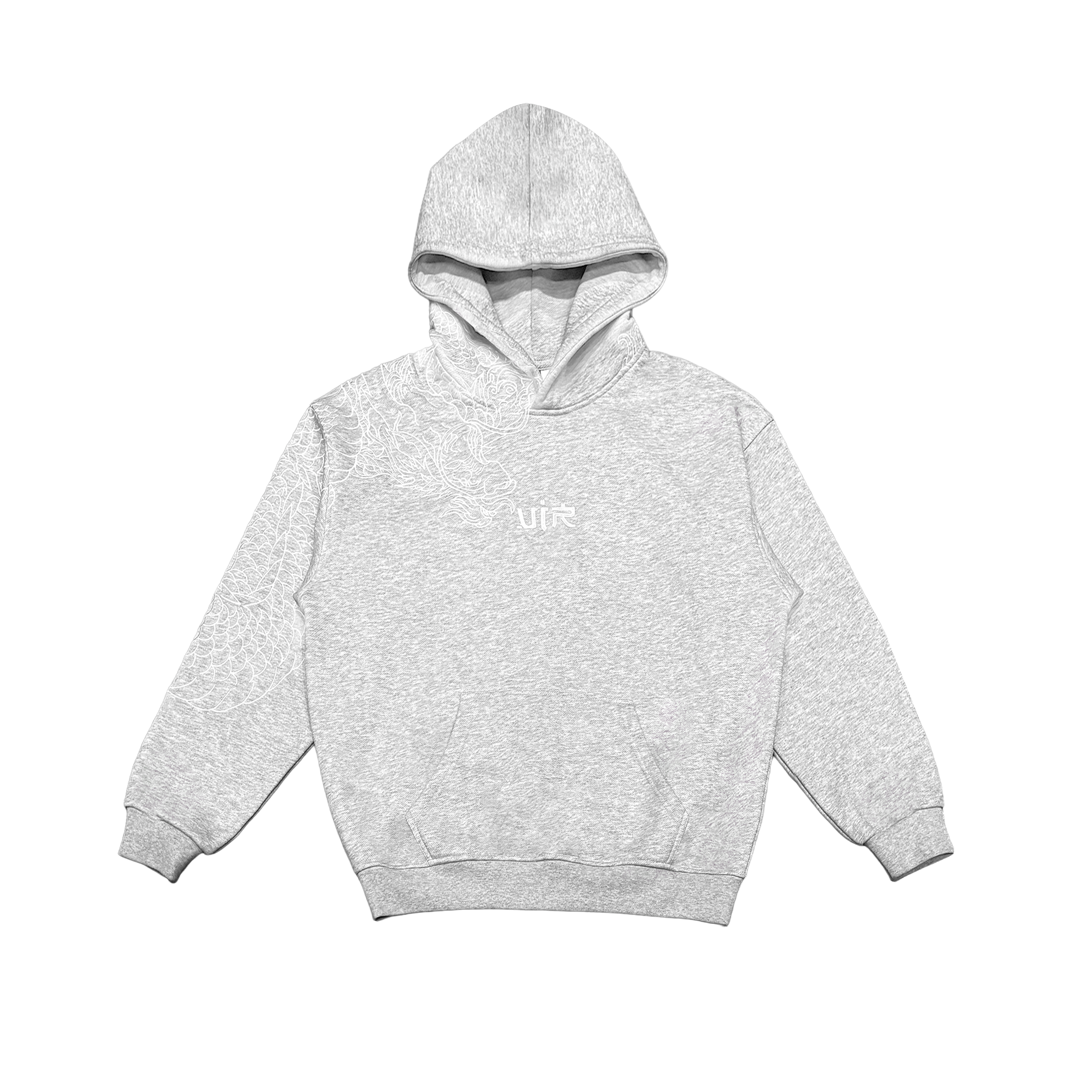 Grey reflection hoodie