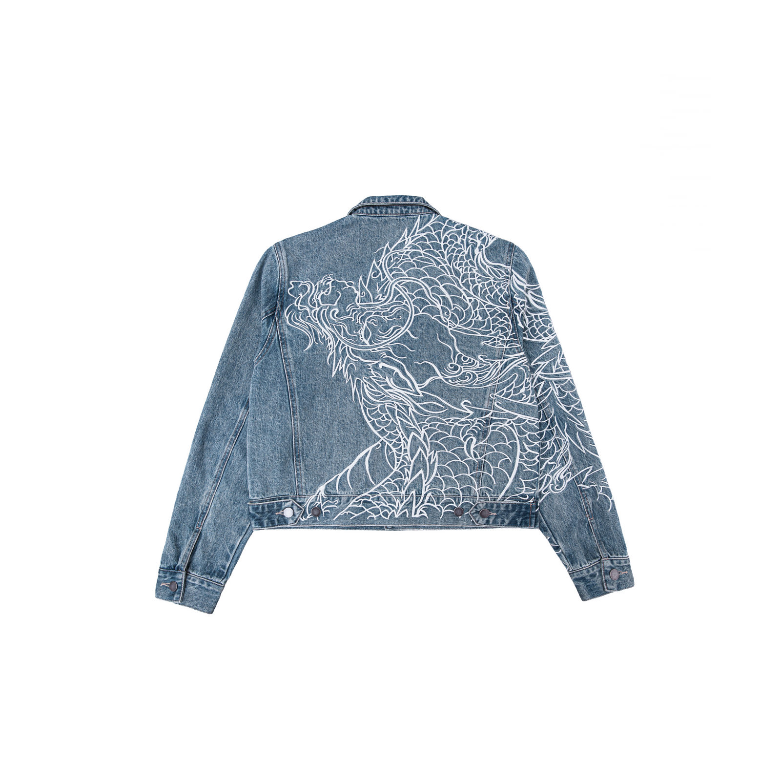 Mineral reflection trucker jacket