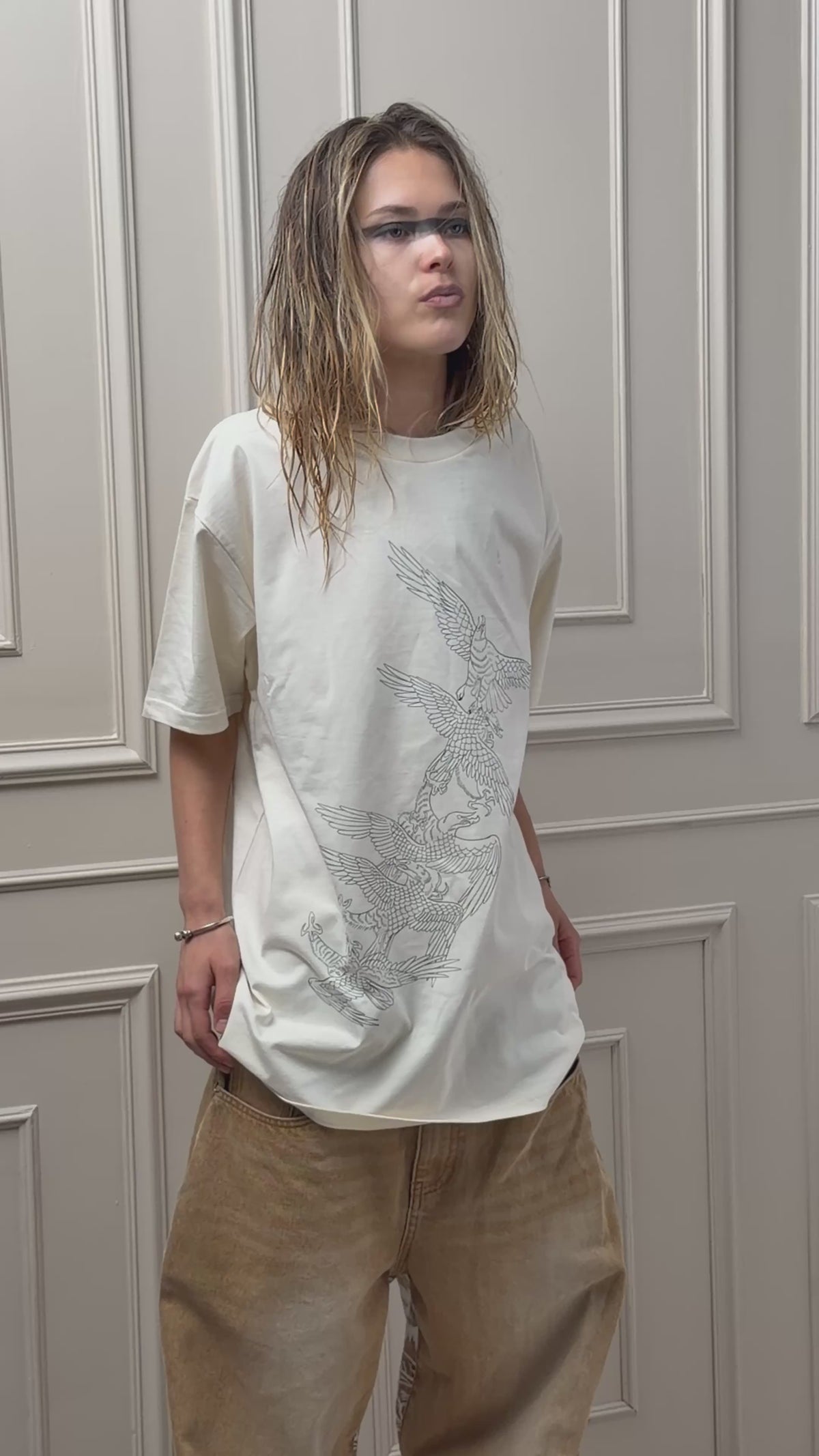 Flock of wings tee (ecru)